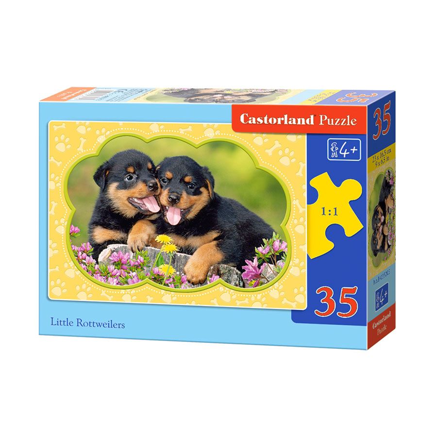 Castorland, Малки ротвайлери, пъзел 35 части