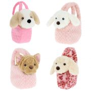 Кученце в чантичка, 16 см, асортимент