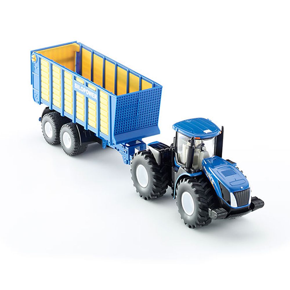 Трактор, New Holland T, с ремарке за силаж
