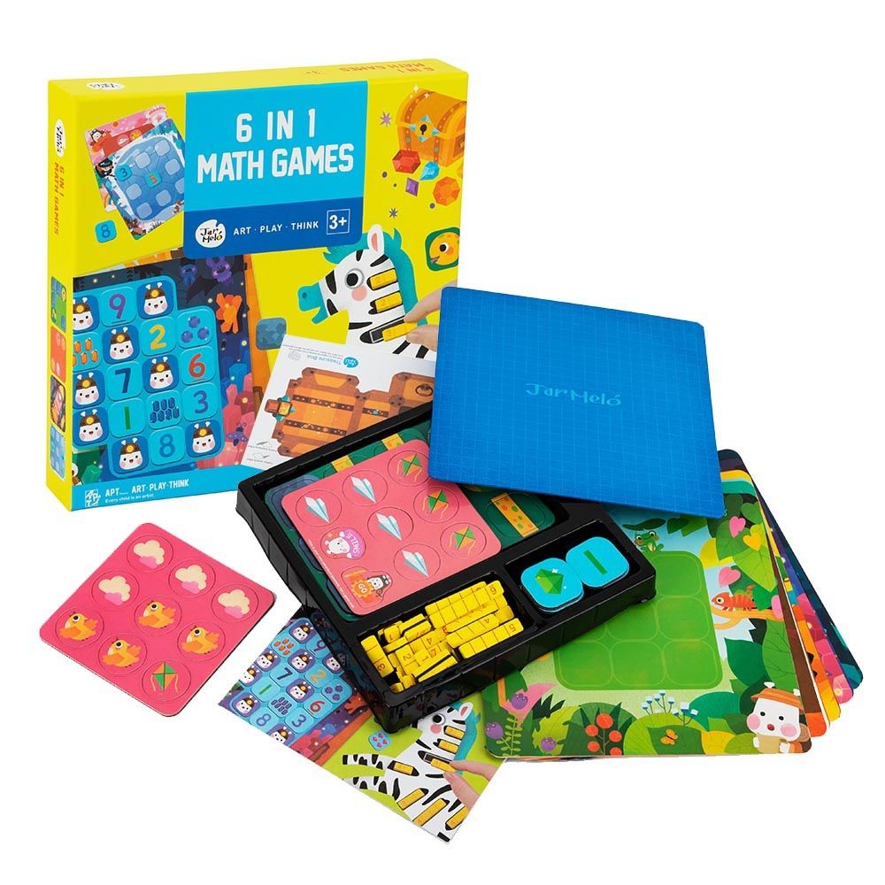 Комплект с игри, Забавна математика, 6 в 1