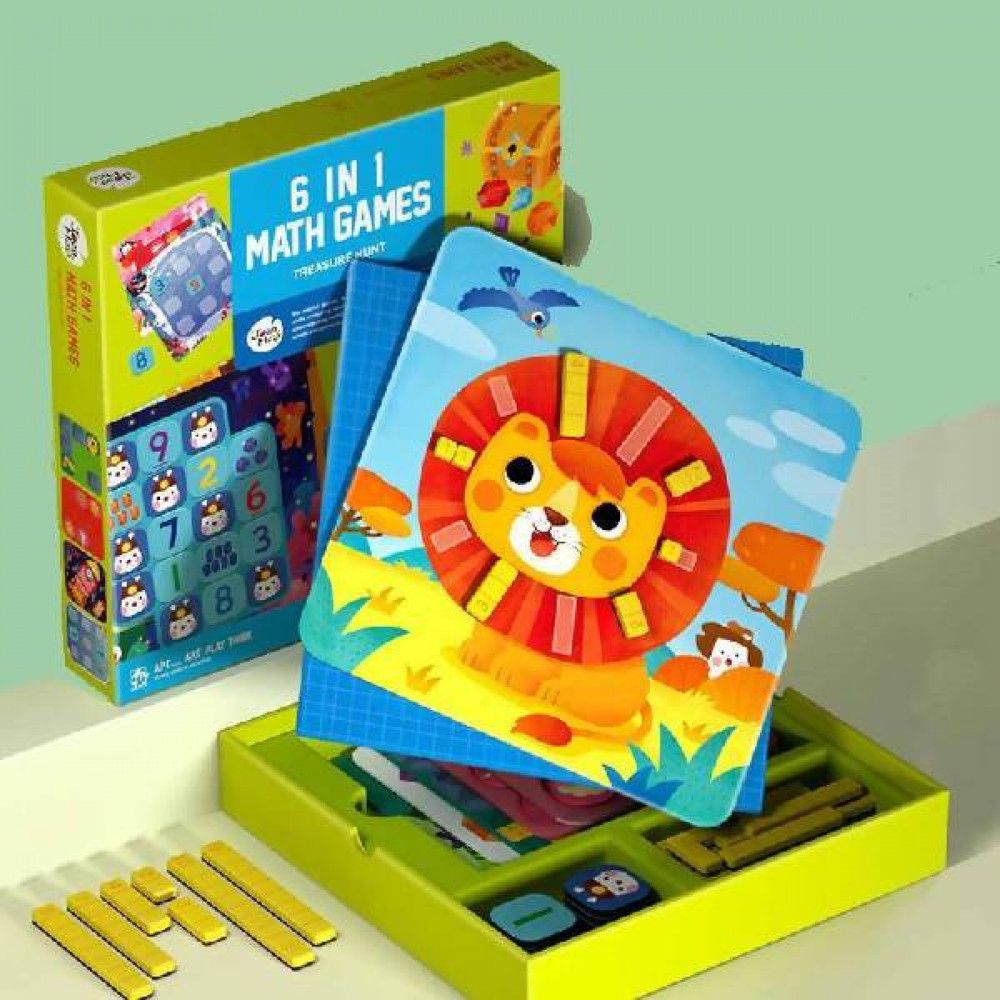 Комплект с игри, Забавна математика, 6 в 1
