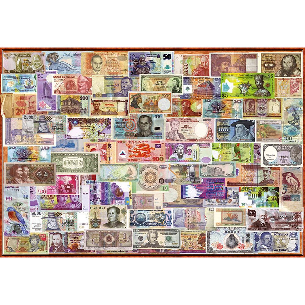 Банкнотите по света, пъзел 1000 части