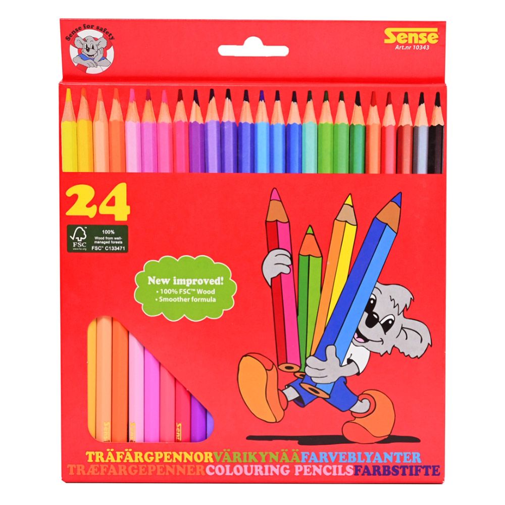 Sense, Цветни моливи, 24 цвята