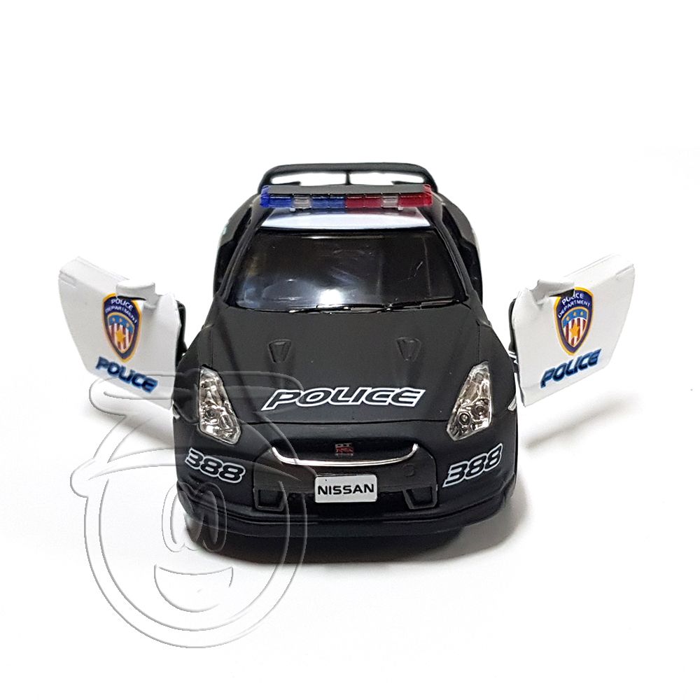 Метална кола Nissan GT-R R35, полиция