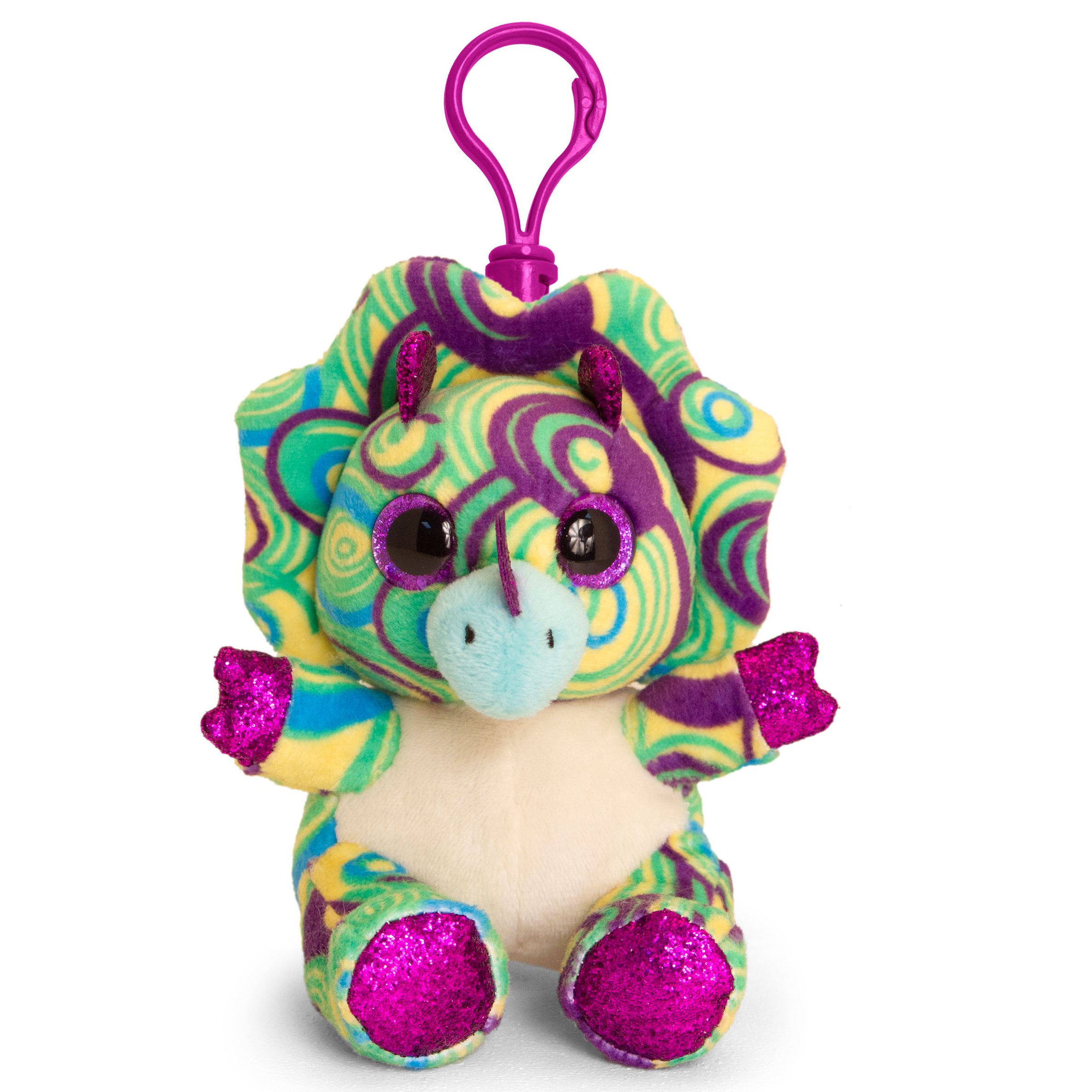 Keel Toys, Плюшена играчка с клипс за раница, Динозавър