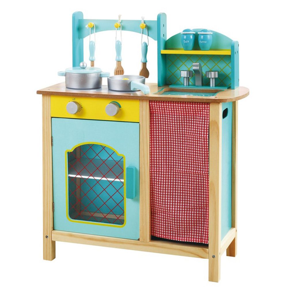 Andreu toys, Прованс, голяма синя кухня с аксесоари