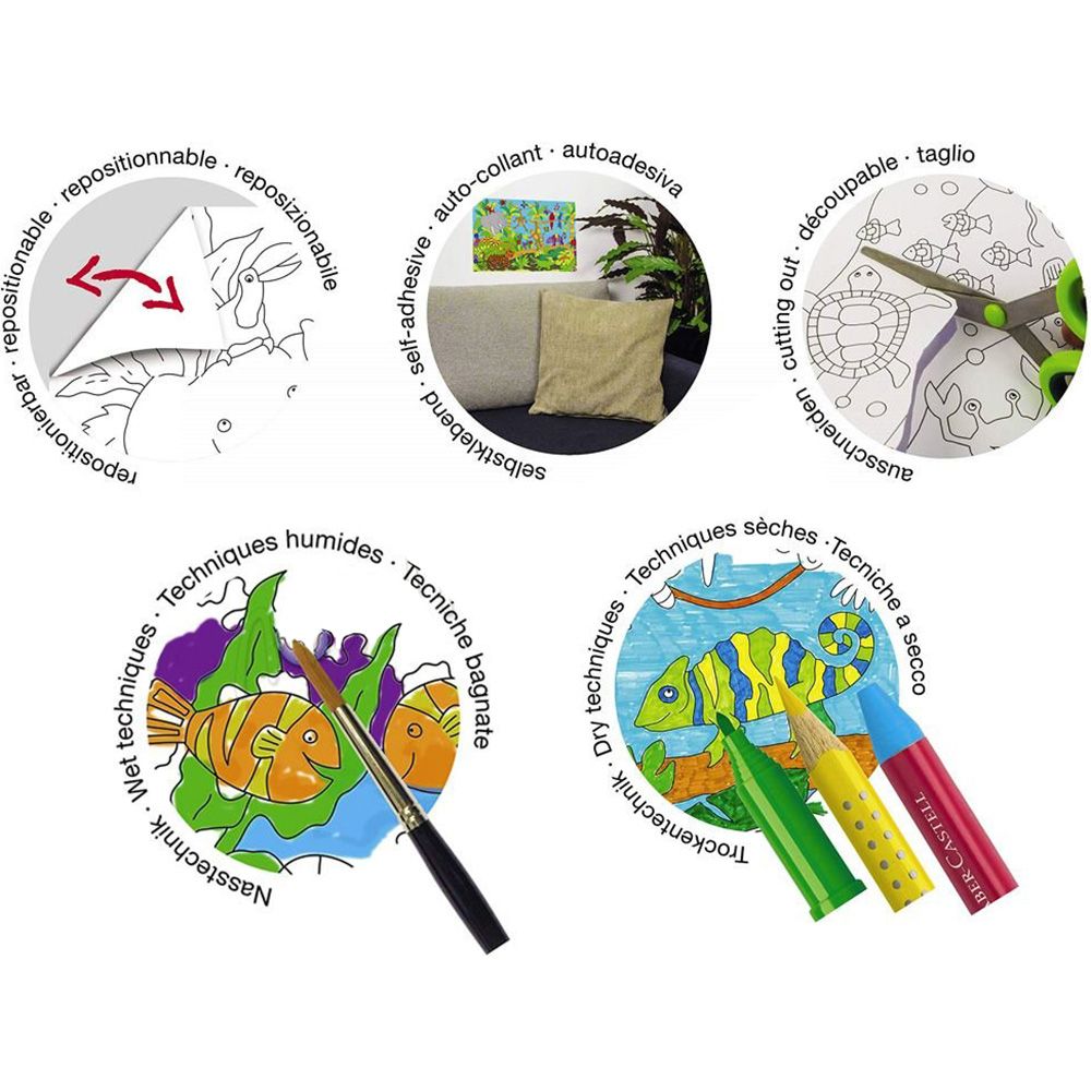 Руло със стикери за оцветяване, 4 м