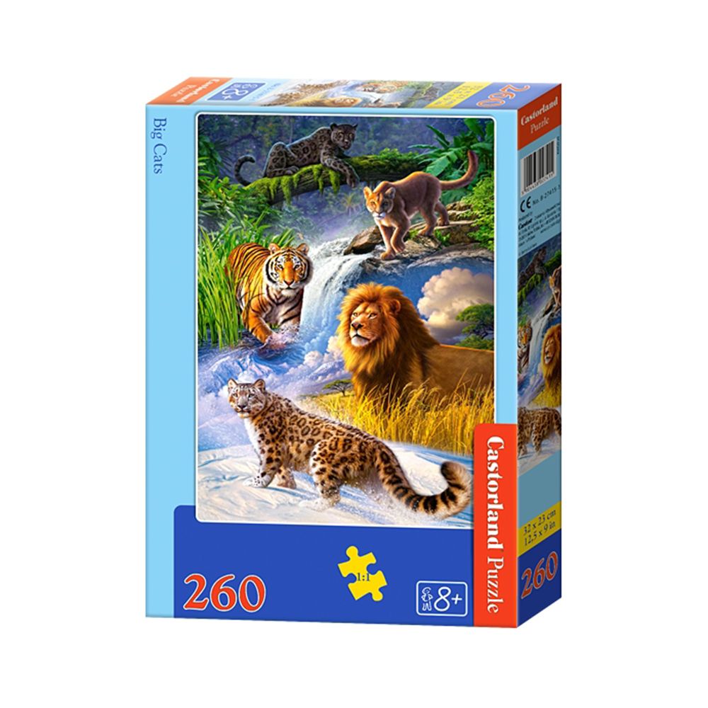 Castorland, Големи котки, пъзел 260 части