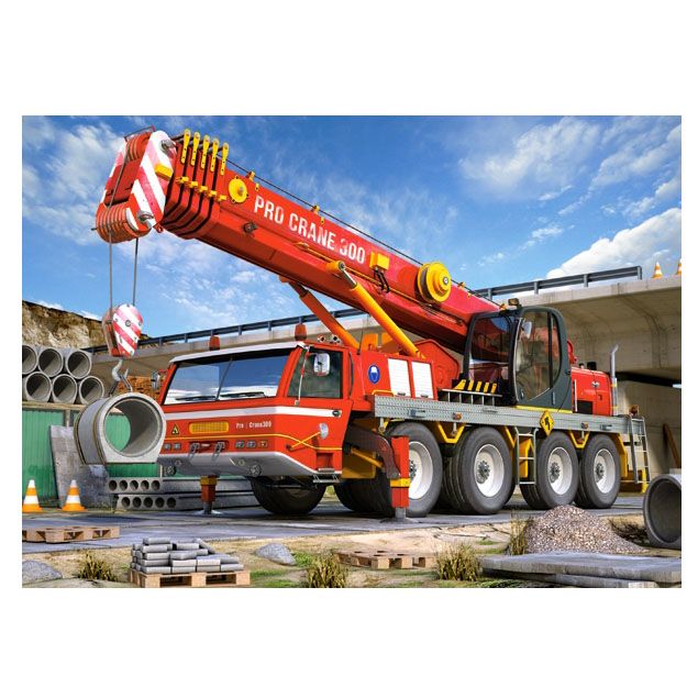 Автокран, пъзел 108 чаcти