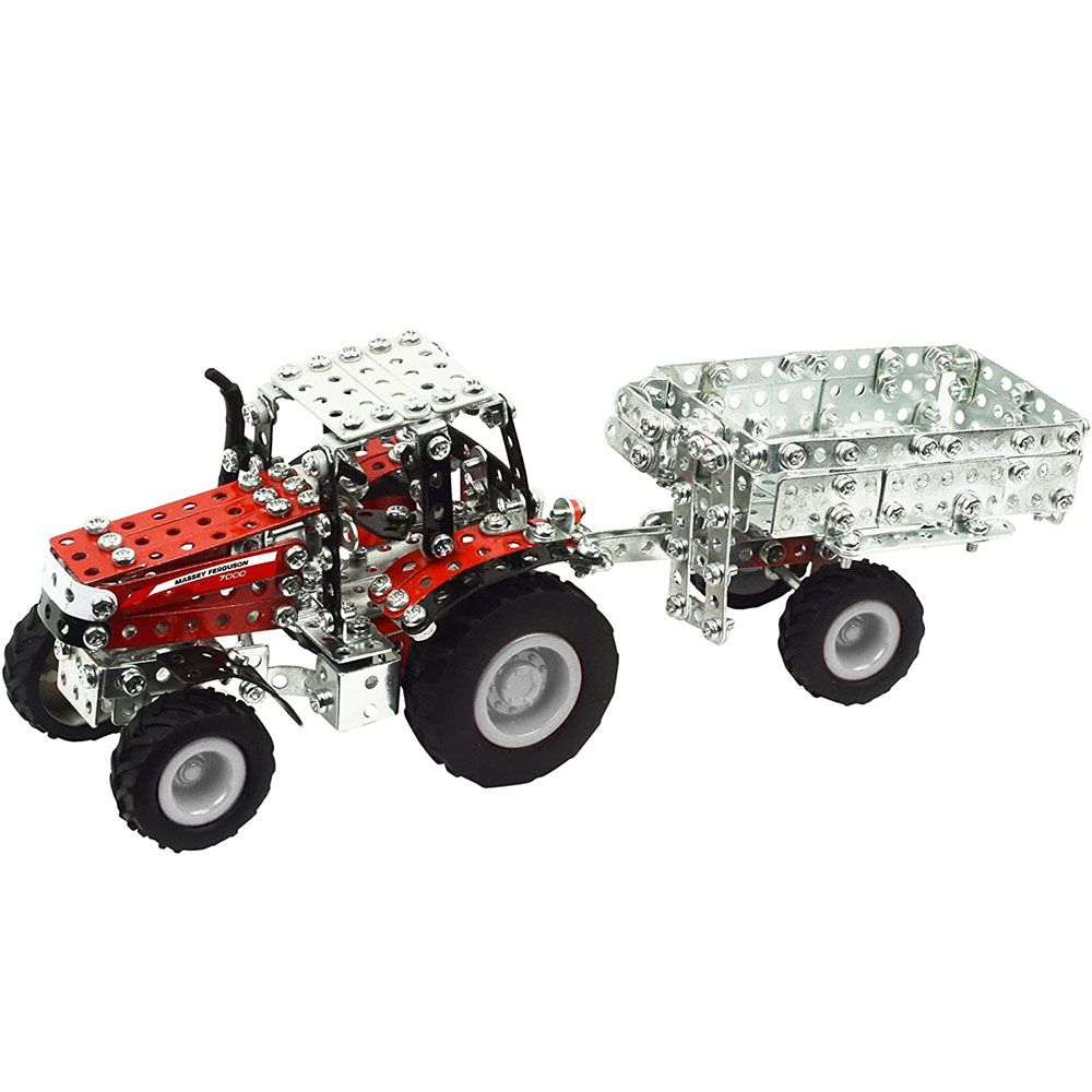 Micro Series, Метален конструктор, Micro, Massey Ferguson с ремарке, Tronico