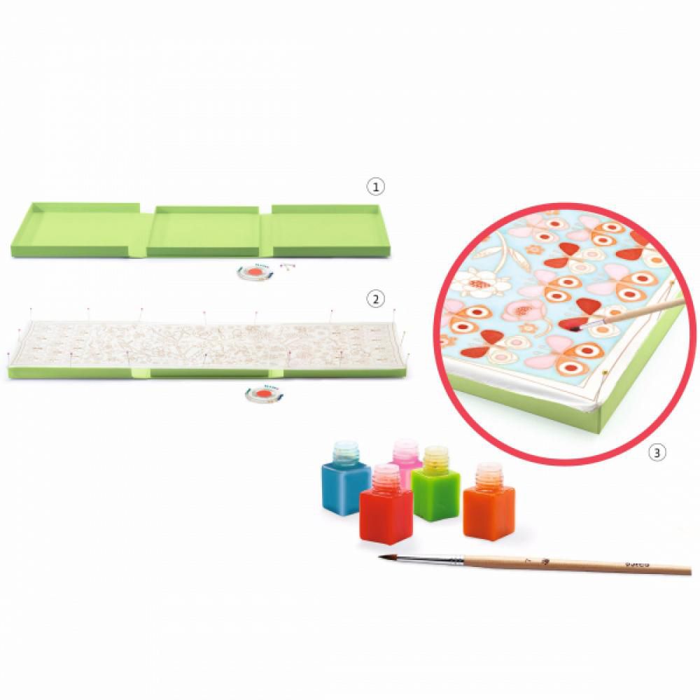 Декорирай сама копринен шал, Пеперуди