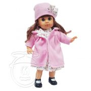 Кукла Рина с розово палто, говори на български език