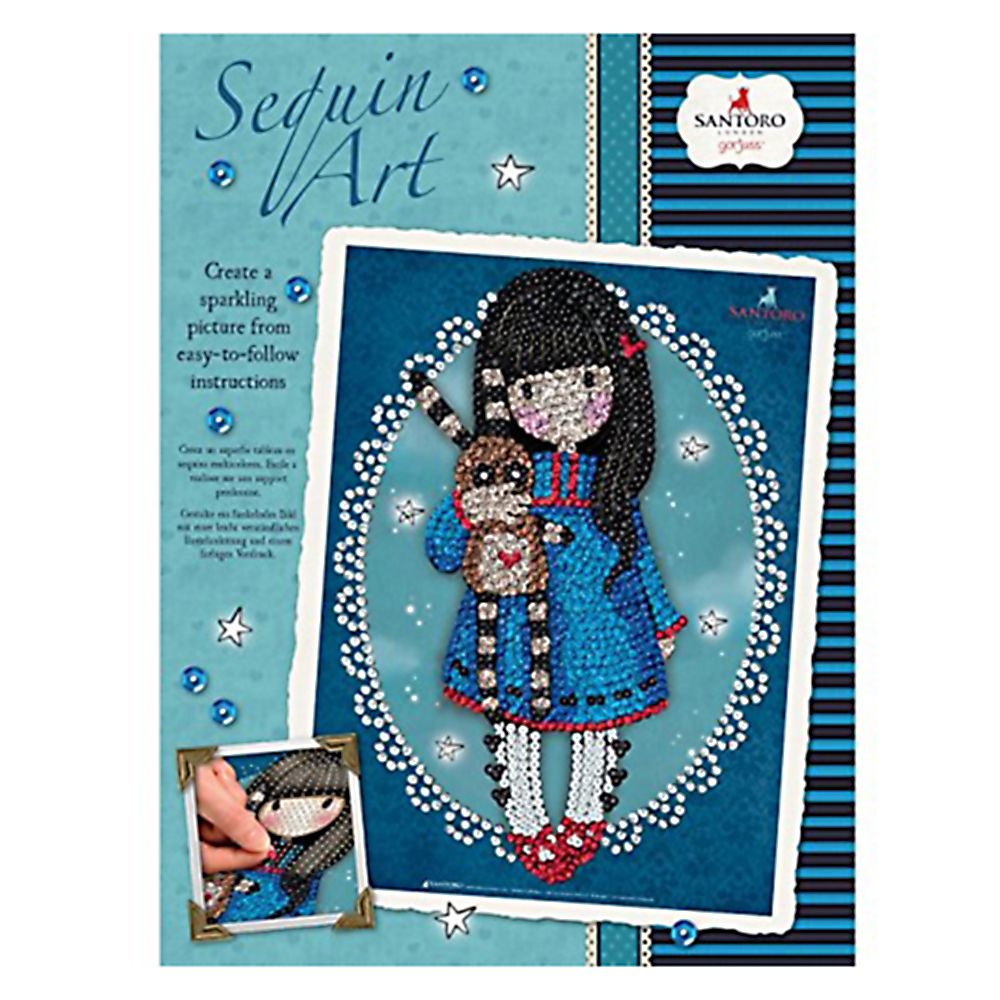 Sequin art, Изкуство с пайети, SANTORO GORJUSS, Hush Little Bunny