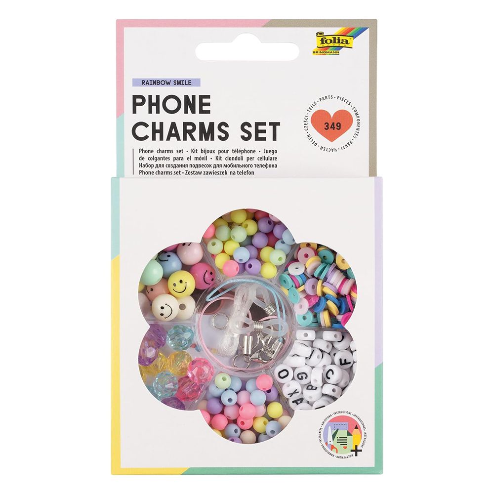 Folia Bringmann, Комплект талисмани и мъниста, Rainbow Smile, 349 части