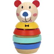 Дървена низанка - сортер с форми, Палавото мече