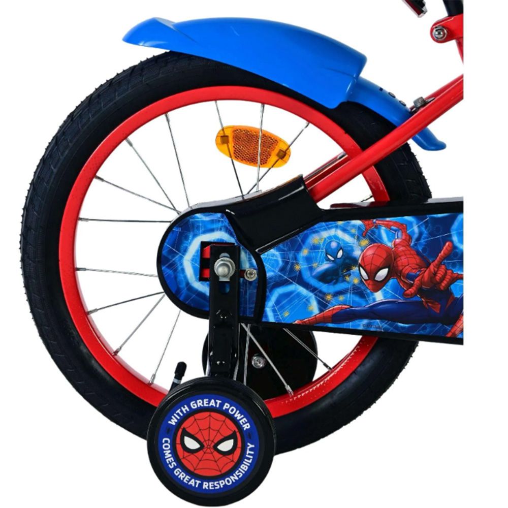 Детски велосипед с помощни колела, Marvel Spiderman, 16 инча