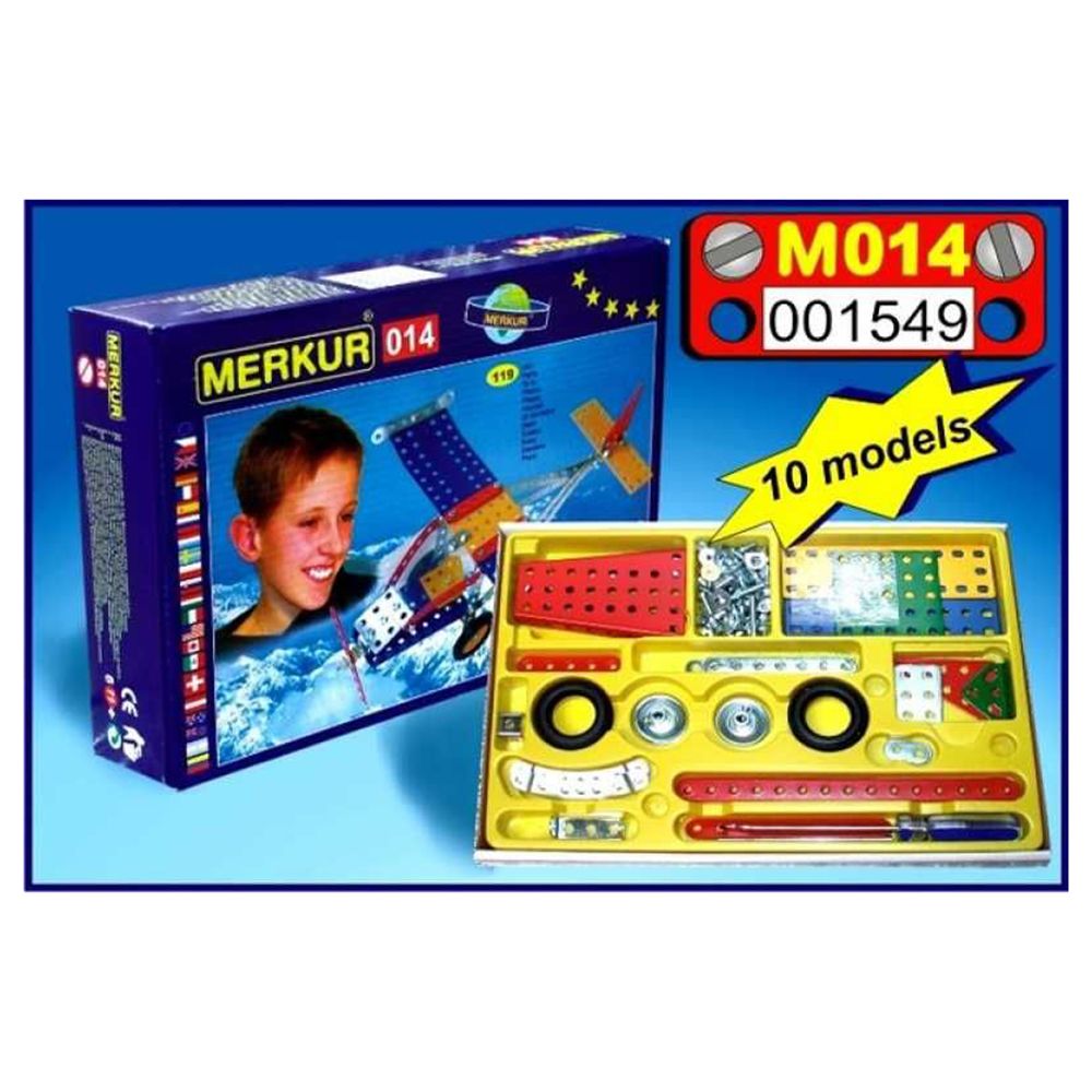 Метален конструктор, Самолет, 10 в 1, 119 части
