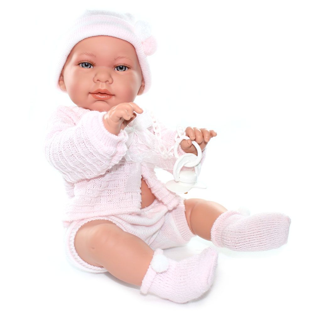 LAMAGIK, Марина, кукла-бебе с биберон и розова шапка