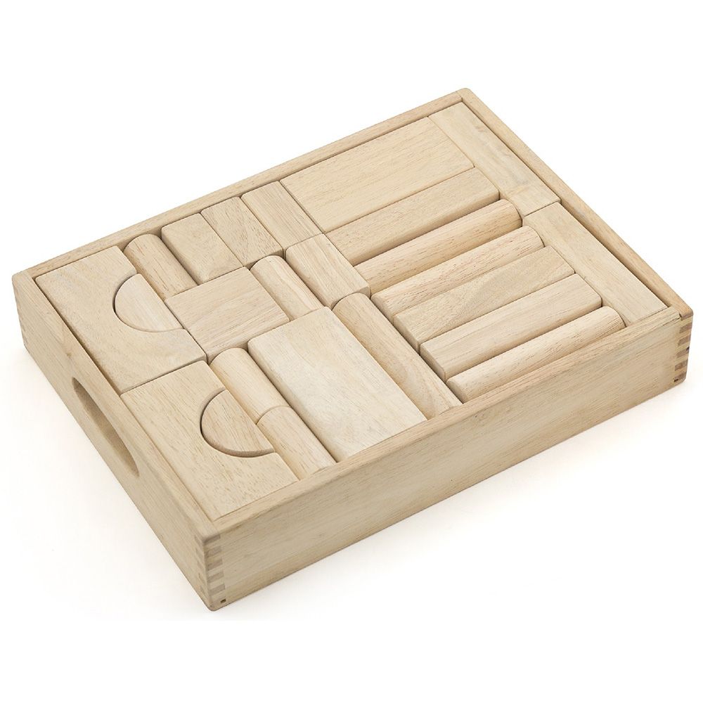 Viga toys, Дървен конструктор от бук, 46 части