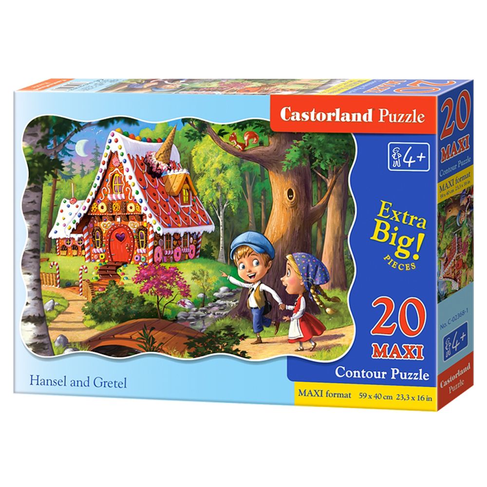 MAXI, Хензел и Гретел, пъзел 20 части, Castorland