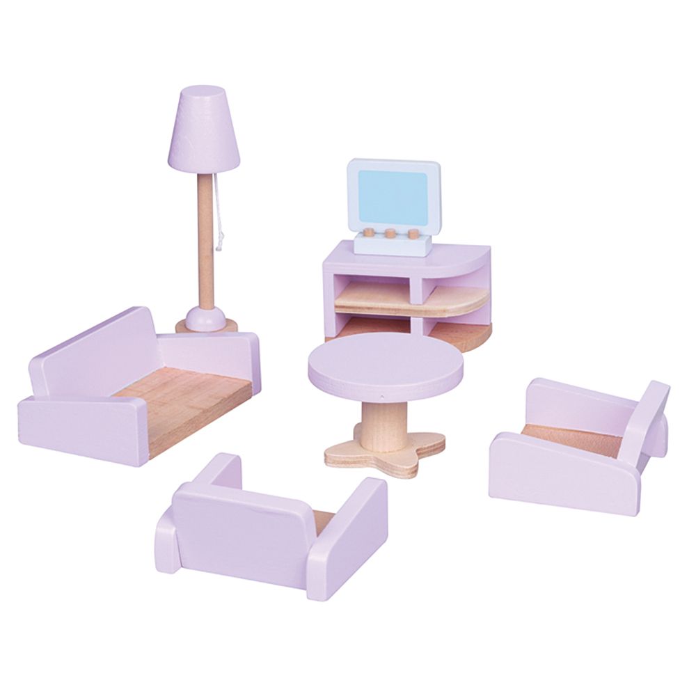 Lelin Toys, Дървени мебели за игра, Хол