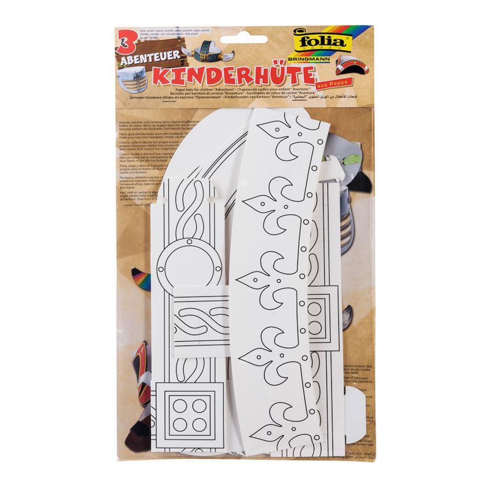 Folia Bringmann, Комплект корони за оцветяване, Приключение, 3 бр.