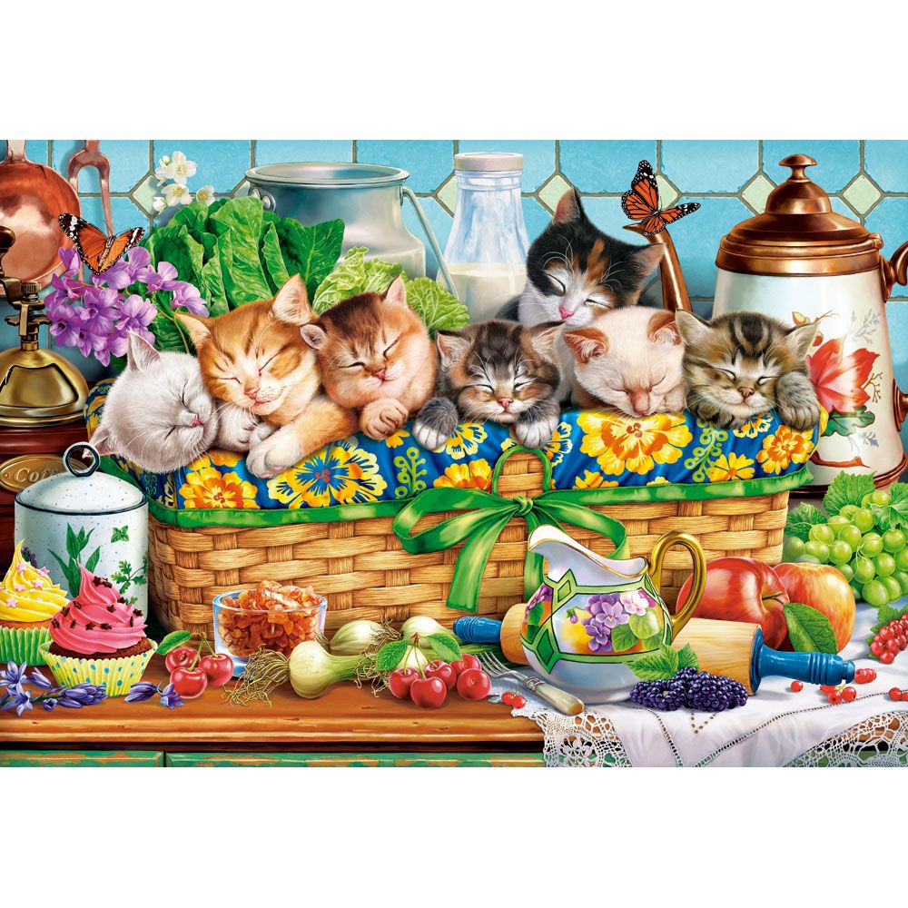 Спящи котенца, пъзел 1000 части