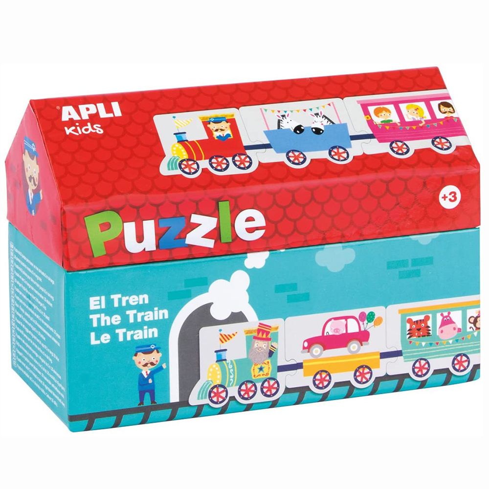 Apli kids, Занимателен пъзел в къщичка, Композирай влакче, 20 елемента