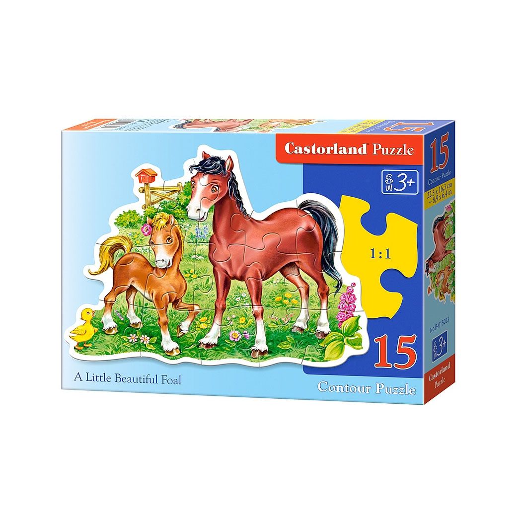 MAXI, Малкото красиво конче, пъзел 15 части, Castorland