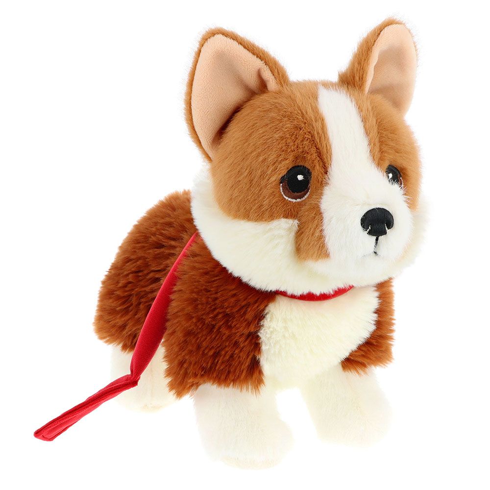 Keeleco Puppy Love, Плюшено кученце корги, с повод, 23 см, Keel Toys