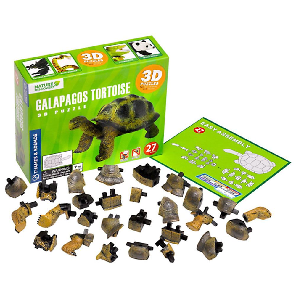 3D пъзел, Галапагоска костенурка, 27 части