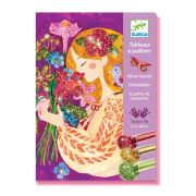 Комплект за рисуване с брокат, Аромата на цветята