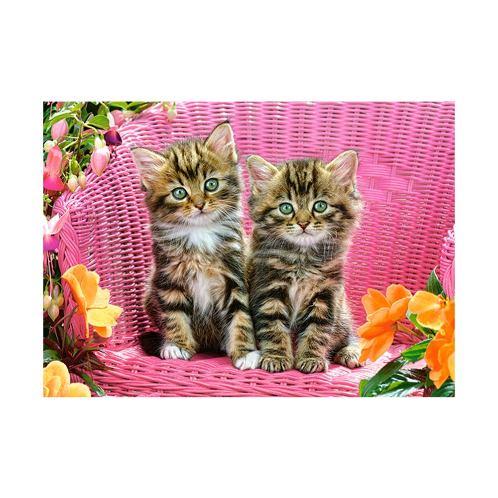 Котенца в градински стол, пъзел 120 части