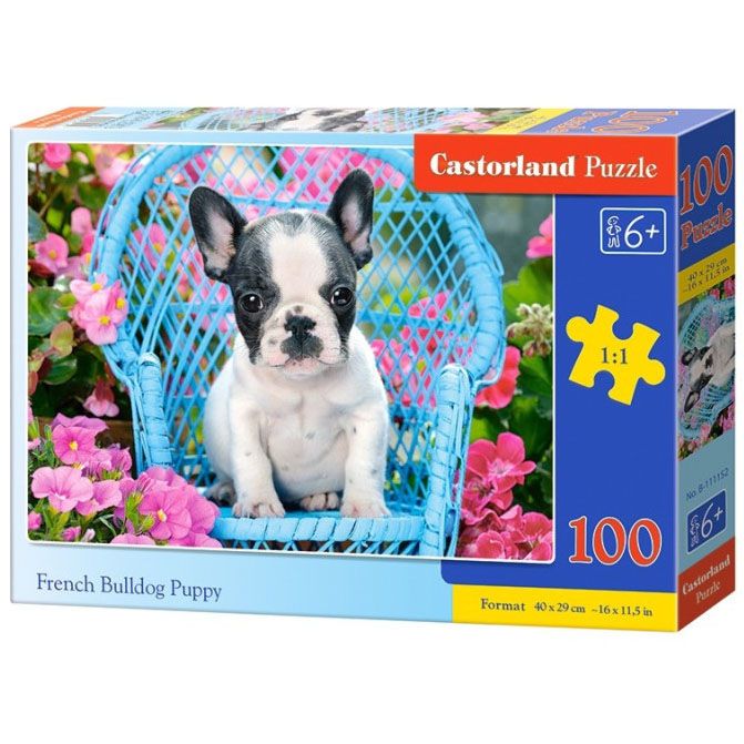Castorland, Френски булдог, пъзел 100 части