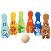 Дървен боулинг с животински мотиви