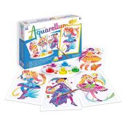 Aquarellum Junior, Комплект за рисуване с акварелни бои, Вълшебници