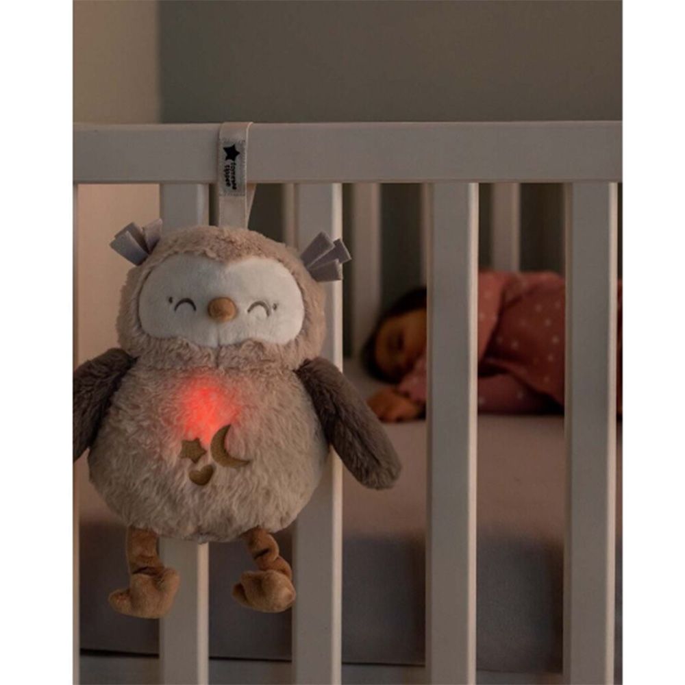 Бухалчето Оли Делукс с БЯЛ ШУМ, бебешка играчка за сън