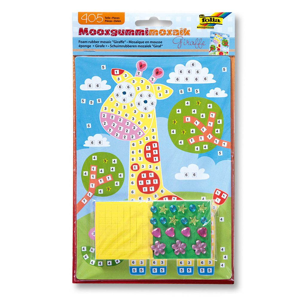 Folia Bringmann, Направи картинки от цветни мозайки, Жираф
