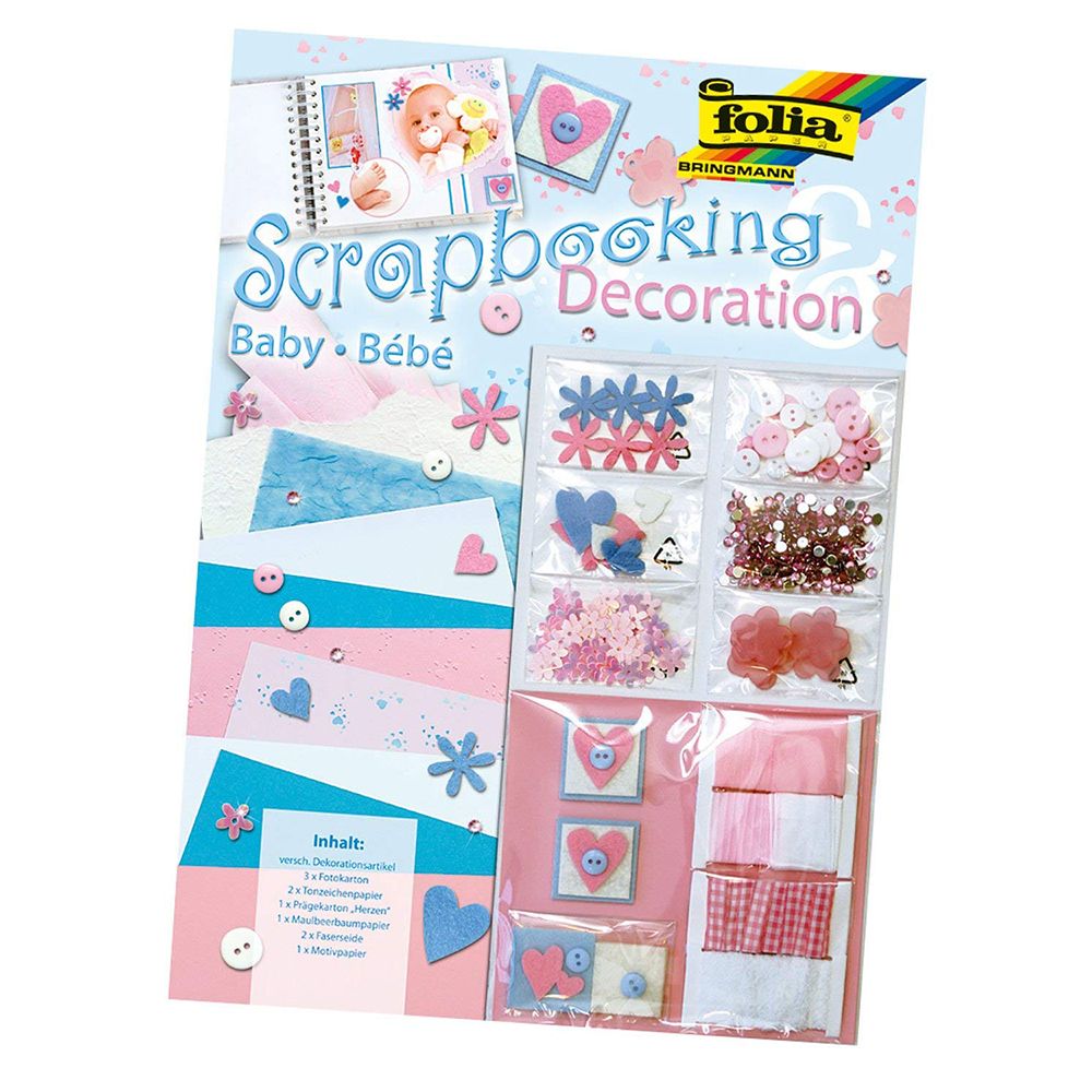 Folia Bringmann, Комплект за апликации и скрапбукинг, Бебе