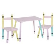 Комплект масичка с два стола, Пастели