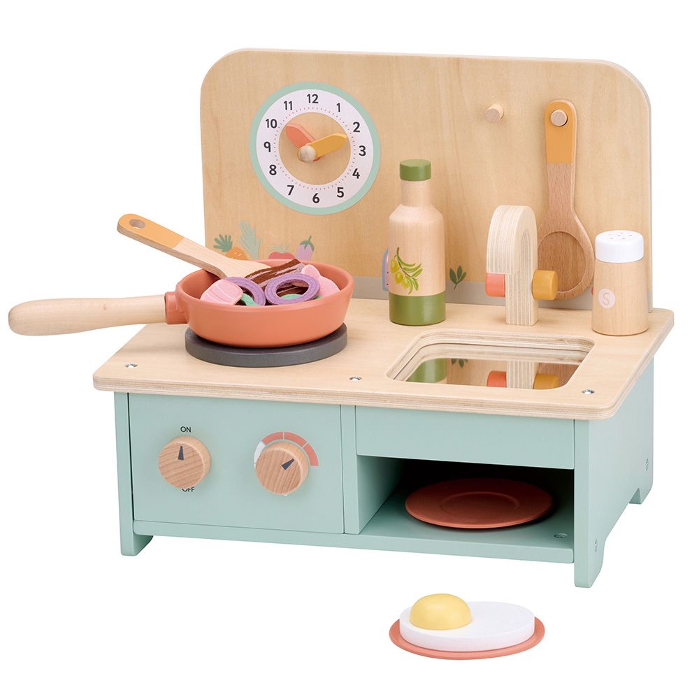 Lelin Toys, Детска настолна дървена кухня