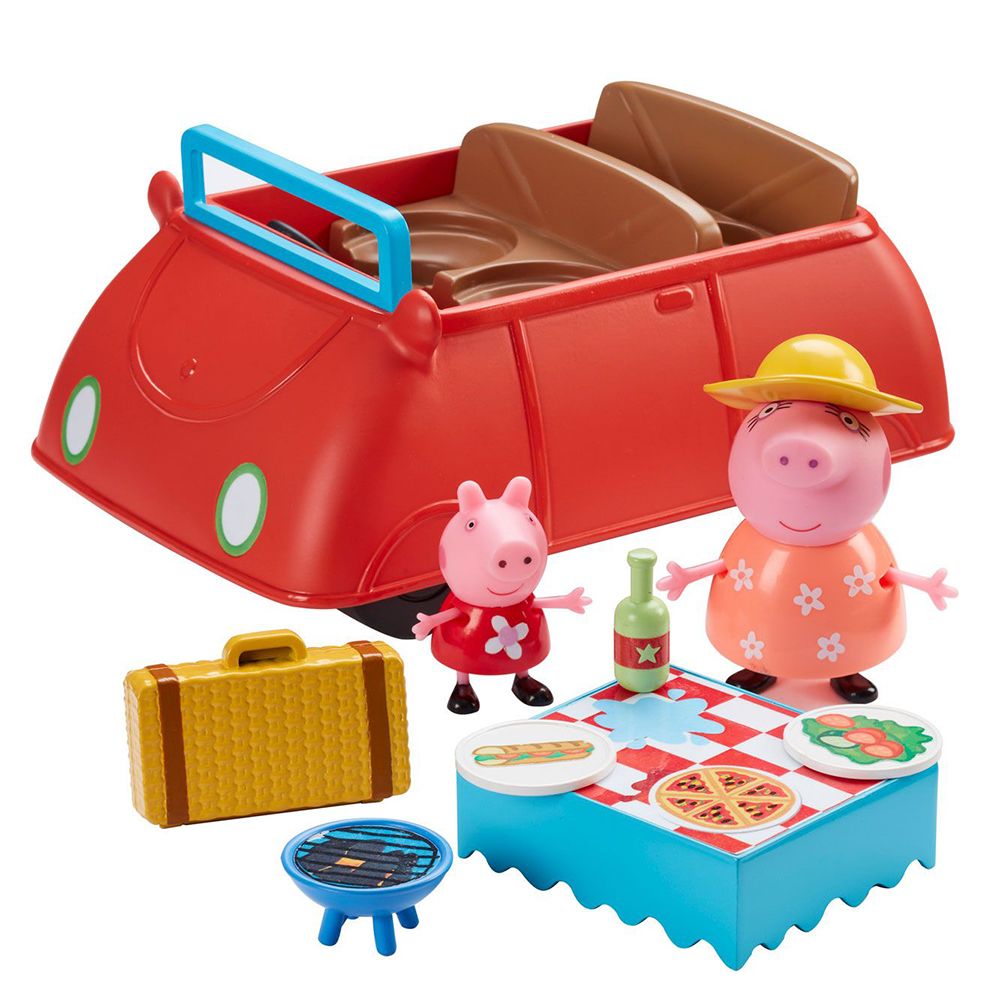 PEPPA PIG, Кола с пикник оборудване и фигурки