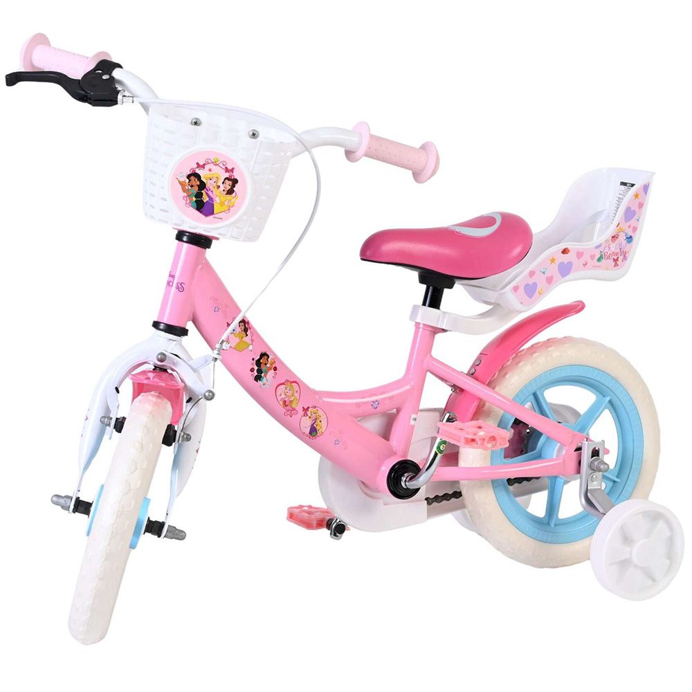 Детски велосипед с помощни колела, Дисни принцеси, 12 инча