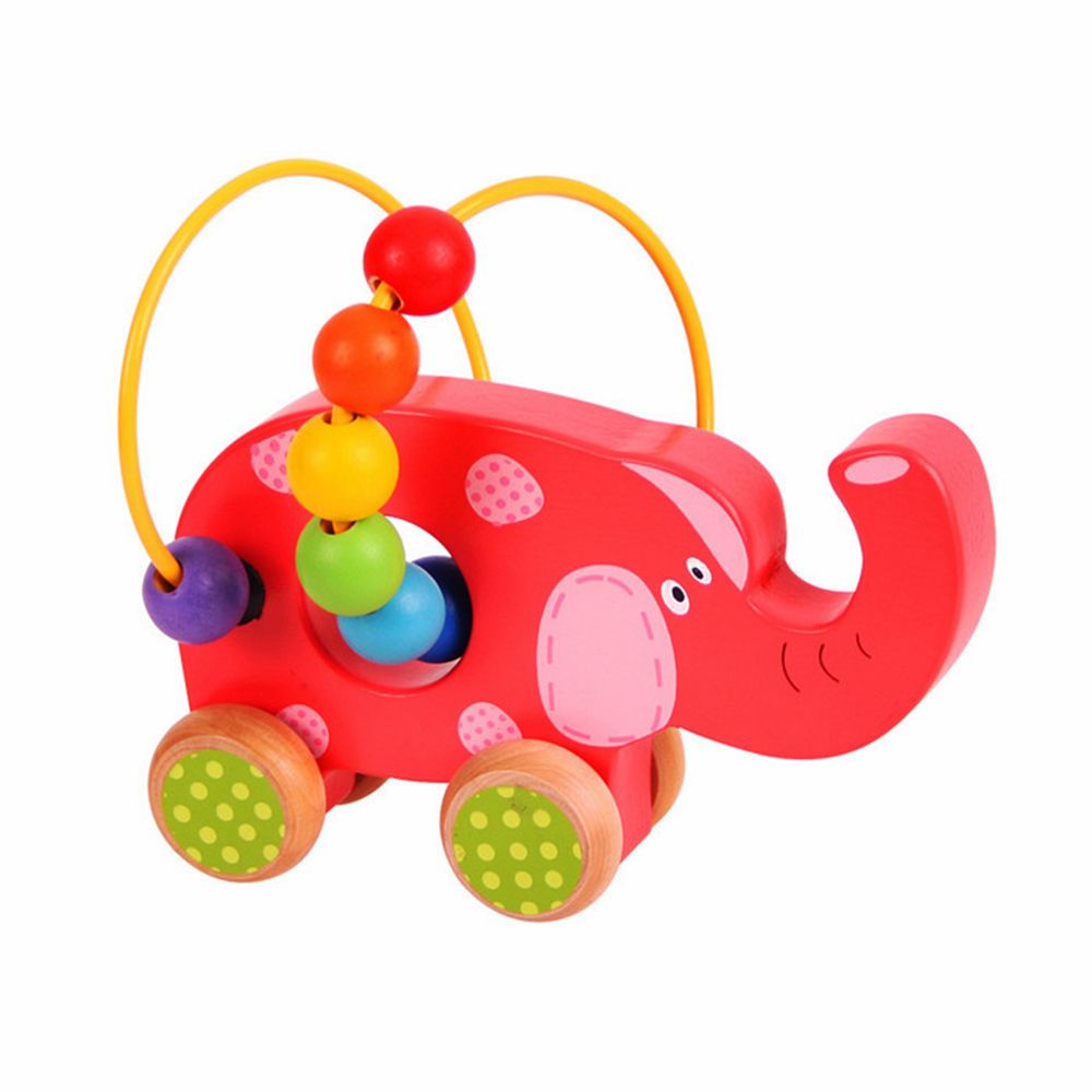 BIGJIGS, Играчка за бутане-лабиринт, Слонче