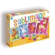 Kомплект за рисуване с цветен пясък, Еднорози