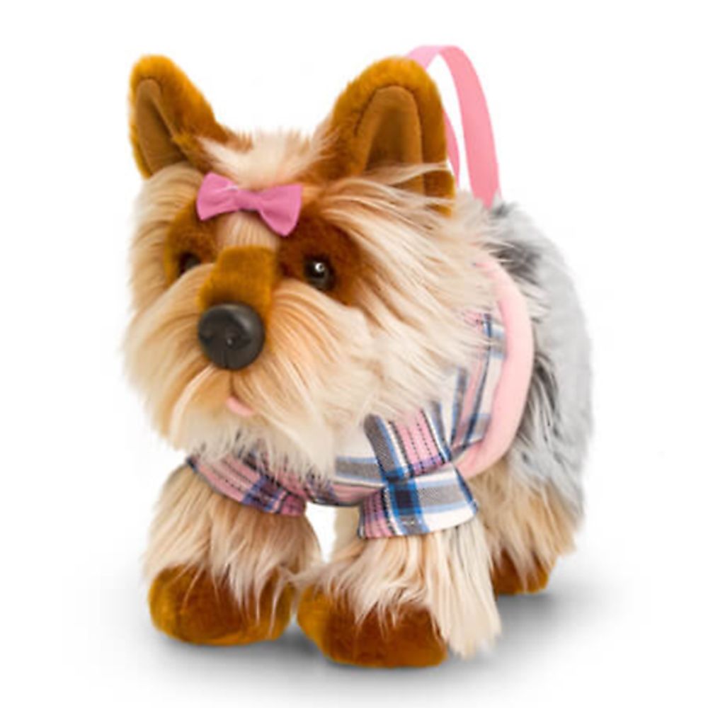 Keel Toys, Плюшена играчка, Куче-чантичка, Йорки, 30 см