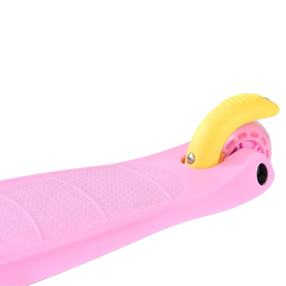 Сгъваема тротинетка с три колела, розова