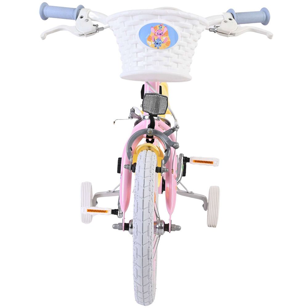 Детски велосипед с помощни колела, Disney Stitch, 14 инча, Момичета