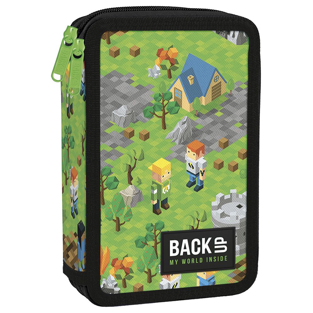 BACKUP, Ученически несесер Pixel Fort, с 2 ципа