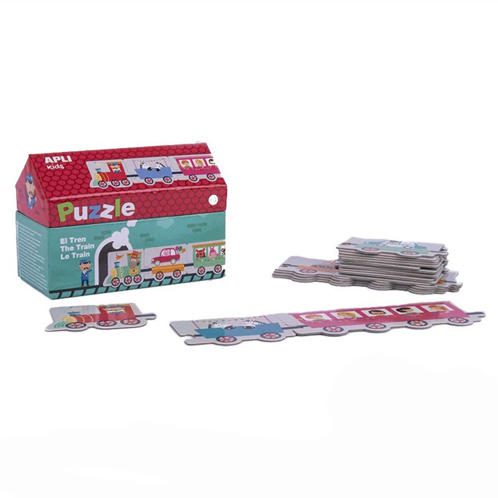 Занимателен пъзел в къщичка, Композирай влакче, 20 елемента